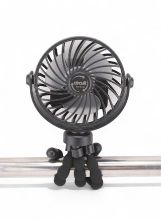 360° Rotating Portable Mini Fan, 3-Speed Rechargeable Stroller Fan with Flexible Tripod, Handheld Personal Cooling for Car Seat, Crib, Treadmill, and Travel (Black) - pzsku/Z1E9A21BC5B850602F44CZ/45/1749544825/4d3e3106-0b6f-4a95-a3c1-18e6009bd5e1