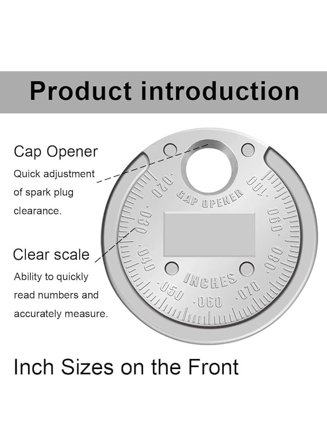 X Spring Spark Plug Tool, Wire Sparks Stopper Gauge Tools, Spark Plugs Gauge Measuring Tool, Scaled From 0.020 To 0.100 Inch - Image 4