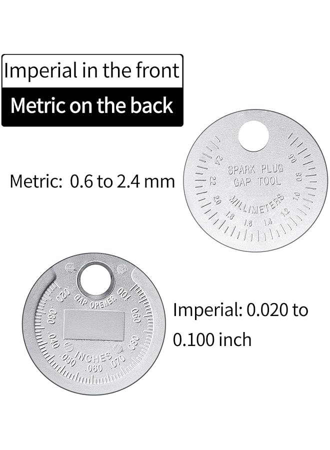 X Spring Spark Plug Tool, Wire Sparks Stopper Gauge Tools, Spark Plugs Gauge Measuring Tool, Scaled From 0.020 To 0.100 Inch - Image 2