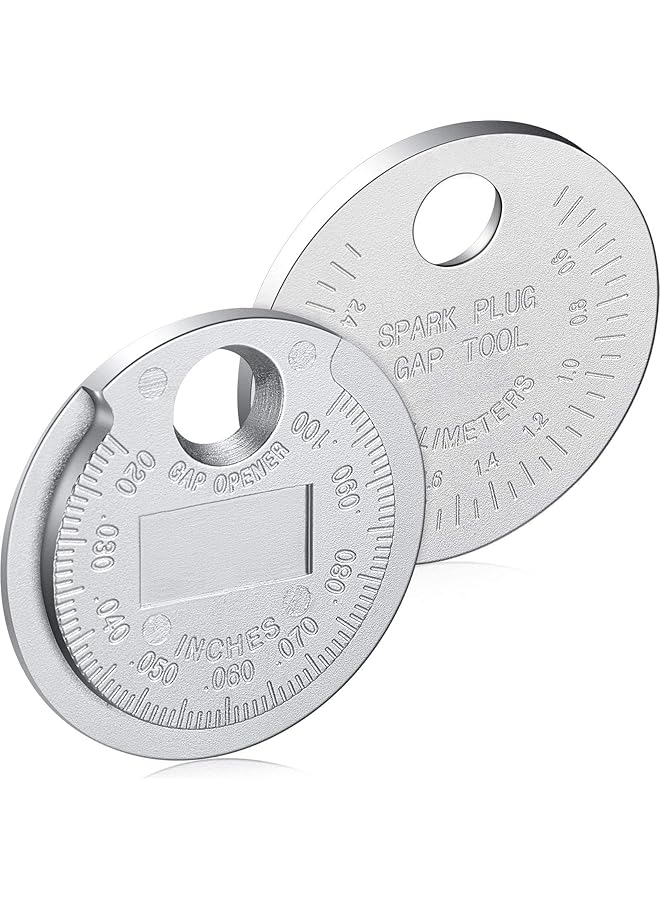 X Spring Spark Plug Tool, Wire Sparks Stopper Gauge Tools, Spark Plugs Gauge Measuring Tool, Scaled From 0.020 To 0.100 Inch - Image 1