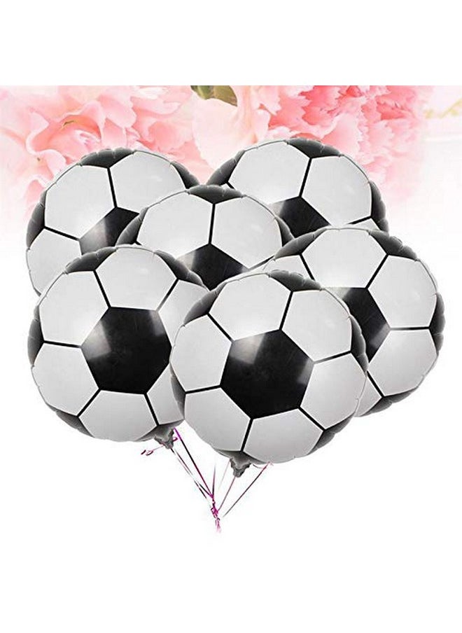 Oarkive 10Pcs Soccer Balloons, 18 Inch Soccer Ball Balloons Soccer Helium Balloons Mylar Soccer Balloon For Soccer Party Decorations Soccer Birthday Decorations Soccer Decorations For Party World Cup Decor  - Image 4