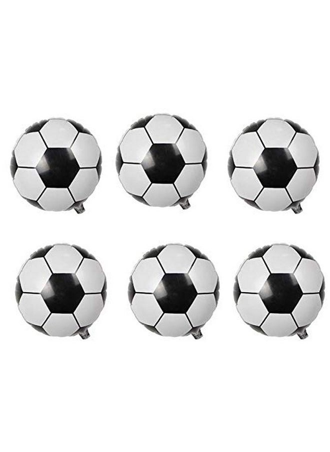 Oarkive 10Pcs Soccer Balloons, 18 Inch Soccer Ball Balloons Soccer Helium Balloons Mylar Soccer Balloon For Soccer Party Decorations Soccer Birthday Decorations Soccer Decorations For Party World Cup Decor  - Image 2