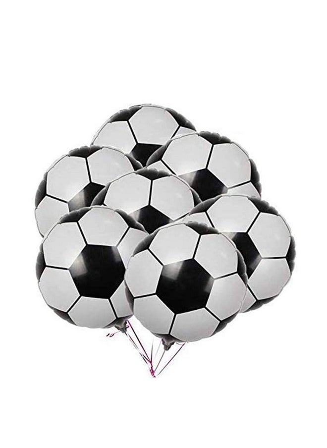 Oarkive 10Pcs Soccer Balloons, 18 Inch Soccer Ball Balloons Soccer Helium Balloons Mylar Soccer Balloon For Soccer Party Decorations Soccer Birthday Decorations Soccer Decorations For Party World Cup Decor  - Image 1