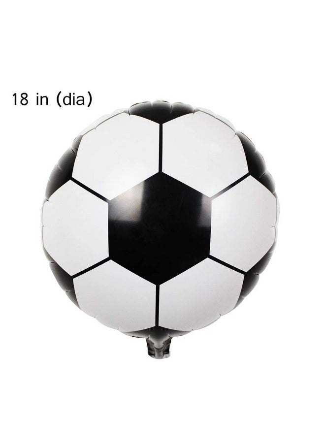 Oarkive 10Pcs Soccer Balloons, 18 Inch Soccer Ball Balloons Soccer Helium Balloons Mylar Soccer Balloon For Soccer Party Decorations Soccer Birthday Decorations Soccer Decorations For Party World Cup Decor  - Image 3