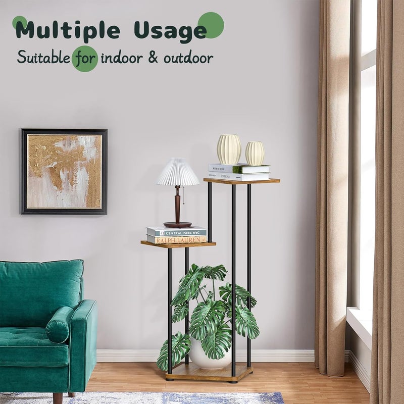 Digtokore Plant Stand Indoor, 3-Tier Tall Plant Stands Plant Shelf Indoor Outdoor Clearance, Corner Display Rack Flower Pot Holder, Metal Flower Shelves for Multiple Plants - Image 4