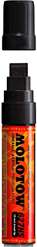 Molotow ONE4ALL Acrylic Paint Marker, 15mm, Signal Black, 1 Each (627.212) - Image 1