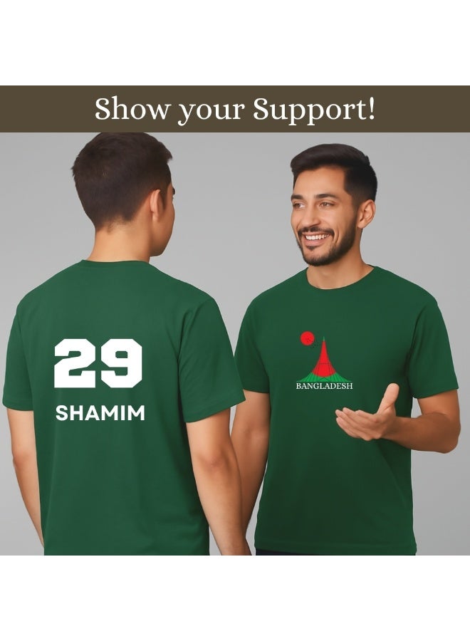 PRINTSHOP4ME Bangladesh Cricket Player Name Dry Fit T-Shirt For Men | Lightweight Half Sleeve Round Neck Jersey | Ideal For Sports,Training & Casual Wear - Image 5