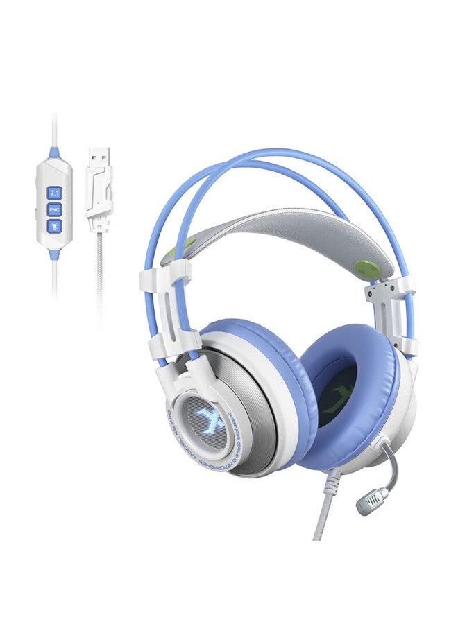 Xiberia K9pro 7.1 Sound Gaming Headset, E-sports Over-ear Wired Laptop Noise-cancelling Headphones With Microphone, Online Class Music Pubg Wired Control Usb Flagship Version Mengzhenyan - Image 4