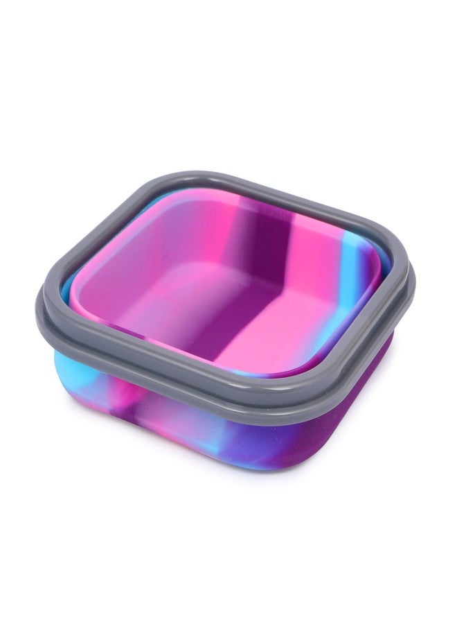 HAMSTER London Expandable & Collapsible Bento Box Silicone Container for Children/Adult Snack Box/Fruit Box- BPA Free (Small, Pink) - Image 4