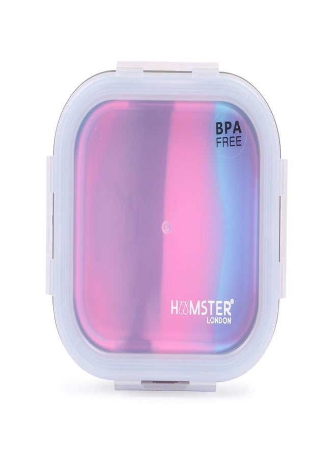 HAMSTER London Expandable & Collapsible Bento Box Silicone Container for Children/Adult Snack Box/Fruit Box- BPA Free (Small, Pink) - Image 2