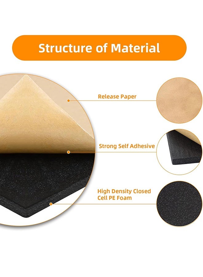 Car Heat Sound Deadening Insulation Mat, Automobile Sound Deadening & Heat Insulation Material for Auto Hood Engine Roof Door and Trunk,500 x 2000 mm, Kraft Paper Finish - Image 2