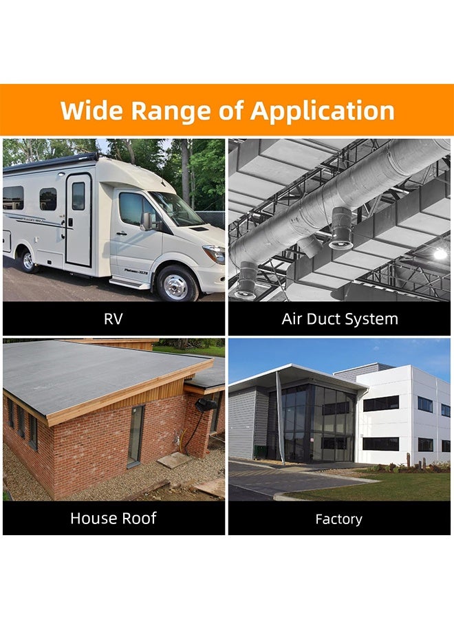 Car Heat Sound Deadening Insulation Mat, Automobile Sound Deadening & Heat Insulation Material for Auto Hood Engine Roof Door and Trunk,500 x 2000 mm, Kraft Paper Finish - Image 5