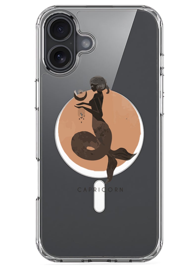 Theodor iPhone 16 Magsafe Magnetic Case Compatible with Wireless Charging, Shockproof Phone Bumper Cover - Capricorn - Image 1