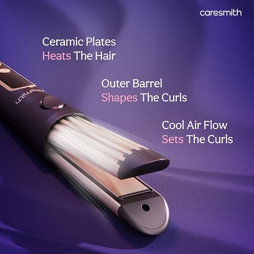 Caresmith Bloom Heated Round Brush | 2 in 1 Thermal Brush with Straightening and Blowout Styling | Professional Hair Styling Tool | Hot Air Brush Replacement | Hair Styler Complete Set - Image 5