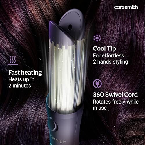 Caresmith Bloom Heated Round Brush | 2 in 1 Thermal Brush with Straightening and Blowout Styling | Professional Hair Styling Tool | Hot Air Brush Replacement | Hair Styler Complete Set - Image 3