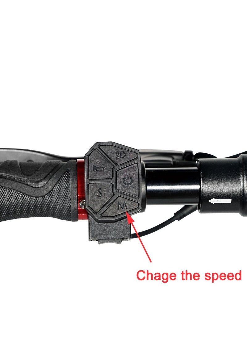 Crony T4 E-Scooter 2000W Motor, Max Speed 40-65km/h, 10"Off-Road Tires,48v/13ah Dual Suspension/Hydraulic Disc Brakes E-Bike, Triple Led Headlamps,  App-Connected Smart Lock,All-Terrain, Easy Foldable, Portable Commuter Electric Scooter For Adults & Kids, 25kg Aluminum Frame 120kg Load Skateboard, Urban Mobility tool，No Seat - Image 5