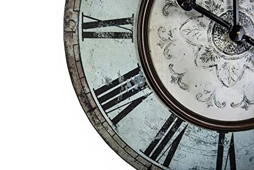 Creative Co-Op Distressed Mint Green Round Wall Clock - Image 5