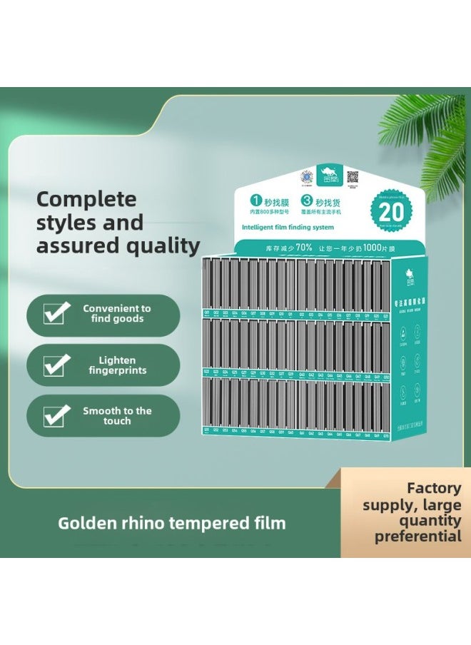 Tadpole Su Ge Jin Xi Six Strong High Aluminum Tempered Film One Second Sweep Code To Find Mobile Phone Film Method Box To Find Film Cabinet Set Wholesale-Color:Jane Packaging (1 Box Of 10)-Dimensions:(q67) For Xiaomi15 (0.25 Glass Unlocking Glue)  - Image 3
