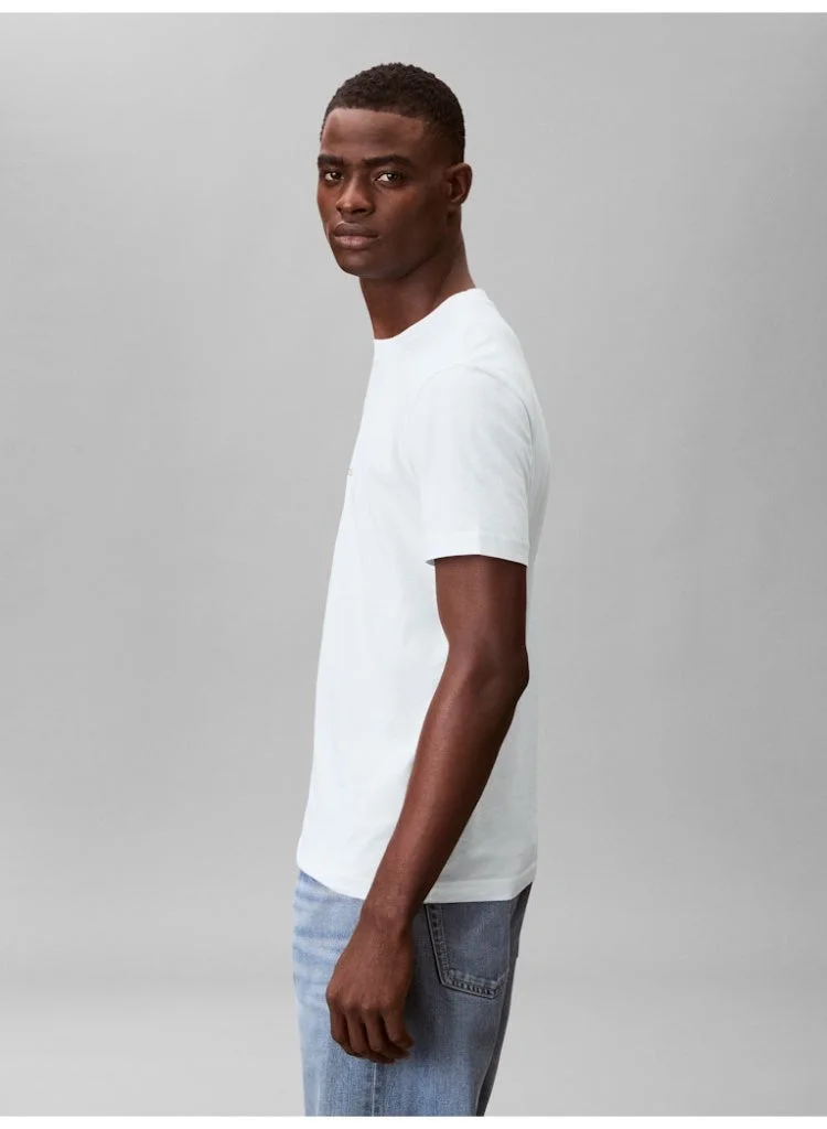 Calvin Klein Jeans Bright White Shadow Logo T-Shirt for Men | Best Price UAE