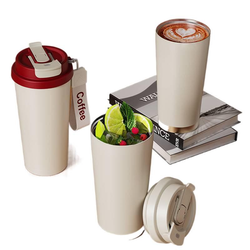 قارورة مياه معزولة، ستانلس ستيل وغطاء بشفاط، مقبض سهل الحمل، 500 ml، فضي مع غطاء بقشة مع مقبض من الستانلس ستيل باللون الفضي - NADI - Image 2
