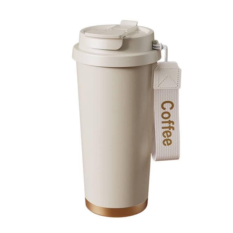 قارورة مياه معزولة، ستانلس ستيل وغطاء بشفاط، مقبض سهل الحمل، 500 ml، فضي مع غطاء بقشة مع مقبض من الستانلس ستيل باللون الفضي - NADI - Image 5