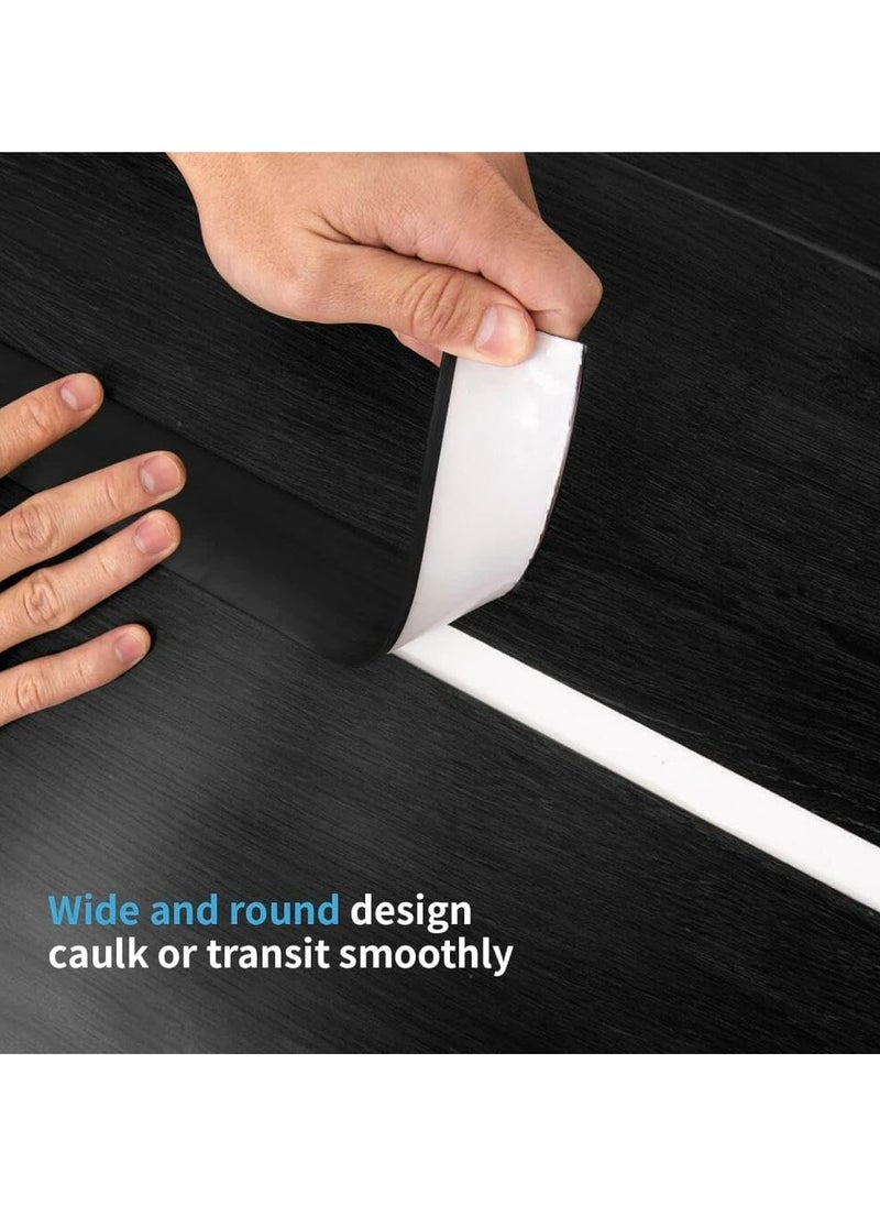 CMGTYYD - Floor Transition Strip,2M*4CM Self Adhesive Vinyl Flooring Transition Strips Floor Cover Strips Wood to Tile Floor Divider Strip for Joining Floor Gaps Tiles Carpet Threshold Transition-Grey - Image 1