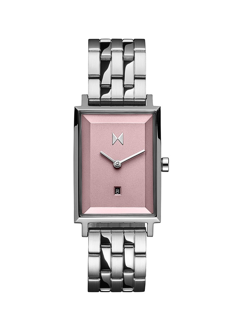 MVMT RECTANGLE ANALOG WOMEN'S PINK CASE WATCH - 28000291-D - Image 1