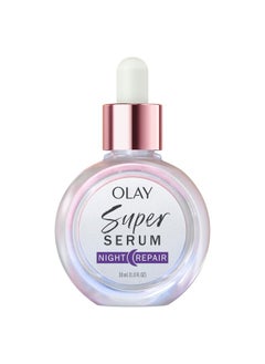 Olay Olay Super Serum for Night Repair 1.0 oz, 5-in-1 Lightweight Skin Cell Renewing Face Serum, Wrinkle Correcting Treatment with Salicylic Acid & Niacinamide  - Image 1