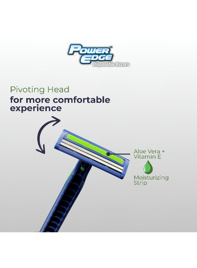 Power Edge 2 Blade Disposable Razor, Made in UK - Image 4