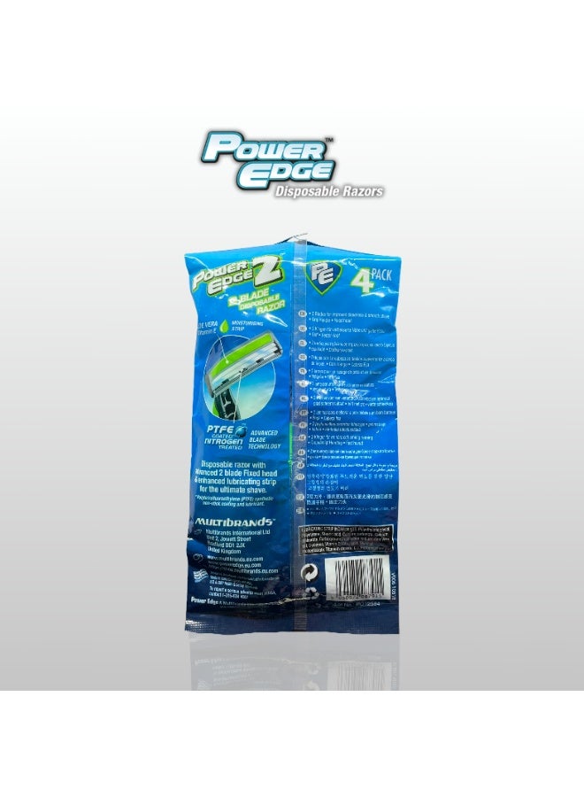 Power Edge 2 Blade Disposable Razor, Made in UK - Image 2