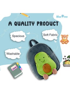 Blue Tree blue tree Cute Kids Backpack Toddler Bag Plush Animal Cartoon Mini Travel Bag for Baby Girl Boy 1-5 Years (small, Avocado Blue, Avocado Blue)  - Image 5
