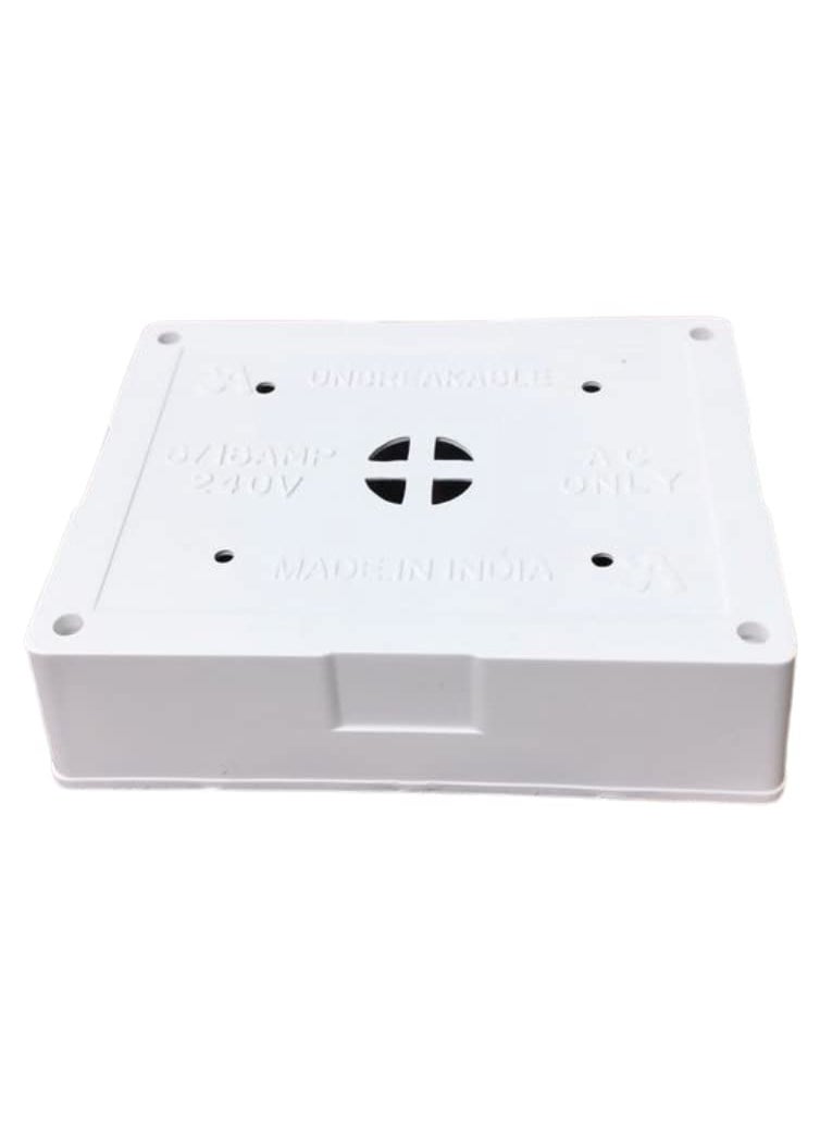 Candle CANDLE 6AMP. Unbreakable 4 Switch 4 Socket/OUTLETS 4+4 with Box with Indicator Switch Scoket Board (Pack of 1pc.)  - Image 3
