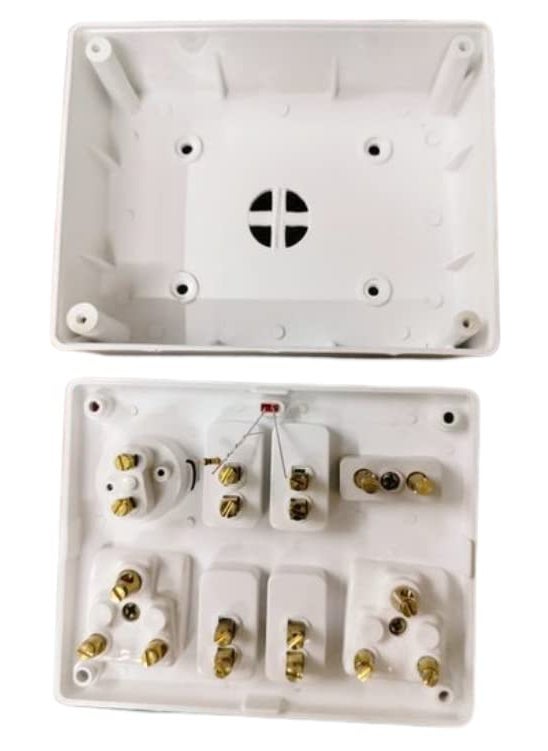 Candle CANDLE 6AMP. Unbreakable 4 Switch 4 Socket/OUTLETS 4+4 with Box with Indicator Switch Scoket Board (Pack of 1pc.)  - Image 4