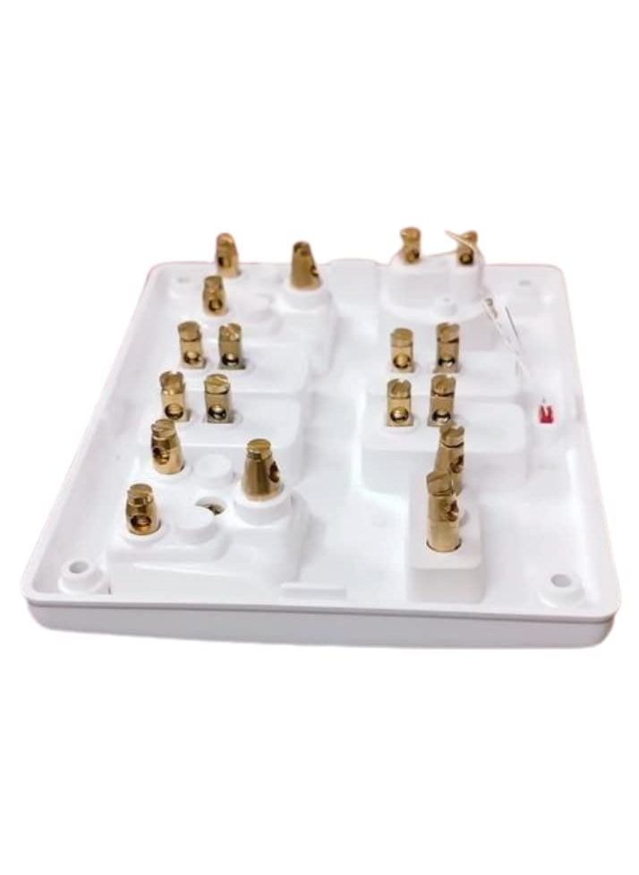 Candle CANDLE 6AMP. Unbreakable 4 Switch 4 Socket/OUTLETS 4+4 with Box with Indicator Switch Scoket Board (Pack of 1pc.)  - Image 5