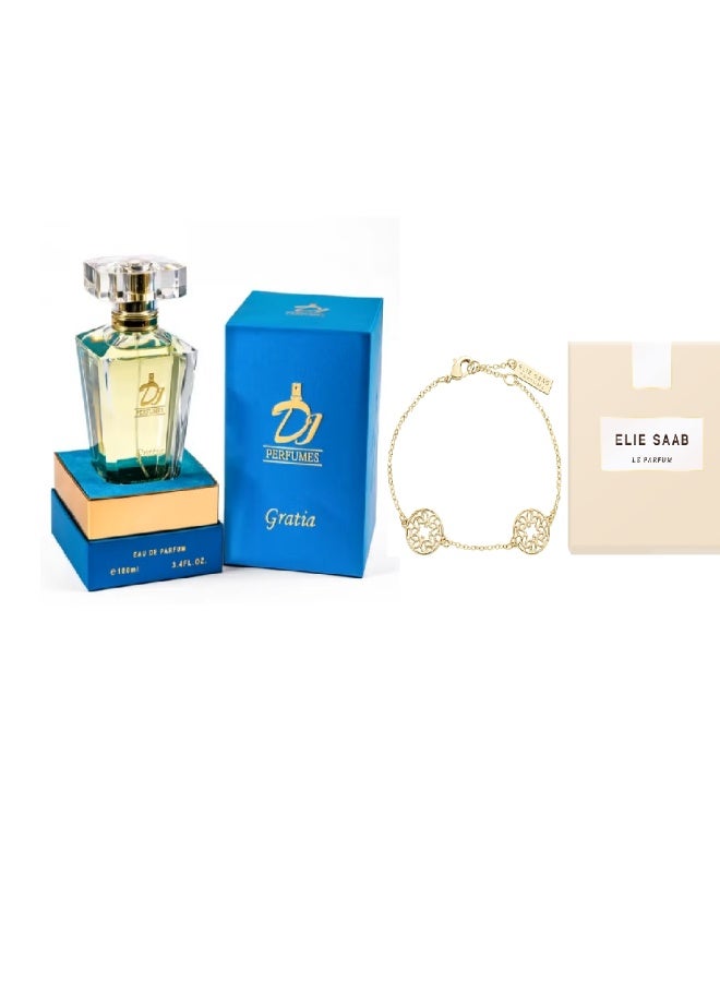 DJ Perfumes Gratia EDP 100ml with Elie Saab Bracelet 