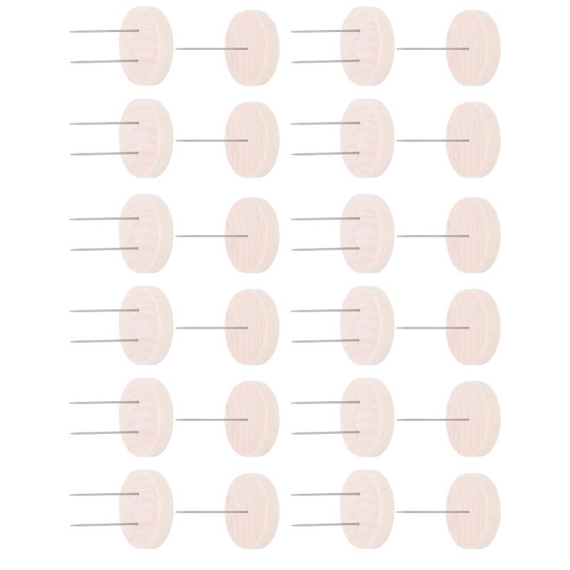 Crochet Doll Stand 24 Pcs Set 12 Double Needle 12 Single Needle Wooden Display Holder - Damage-Free Support for Small Crochet Dolls Action Figures Plush Dolls for Crochet Enthusiasts - Image 1
