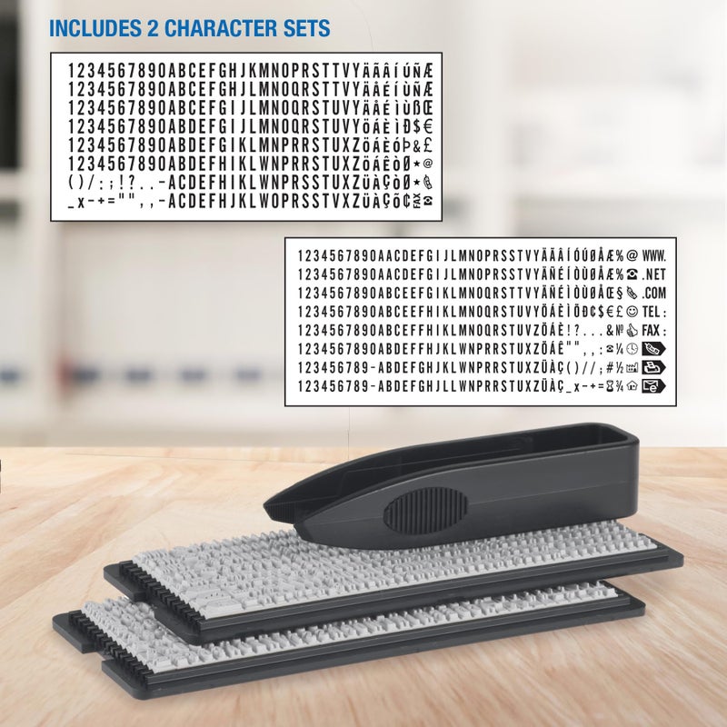 Trodat Printy 4912 Self Inking Do it Yourself (DIY) 4 line Personalized Custom Message or Address Stamp kit with Black Ink, Impression Size: 3/4â€ x 1-7/8â€ inch (Green) - Image 4
