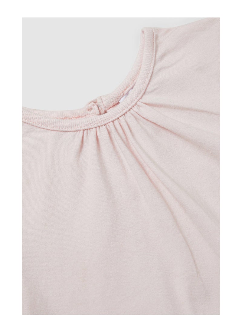 Blue zoo - Baby Girls Flamingo Tee And Short Set - Image 1