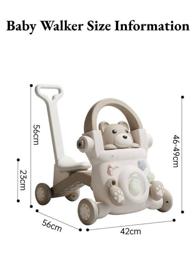 Berma Baby 5 In 1 Multi-Functional Baby Walker Sit-To-Stand Baby Walker With Music  - Image 2