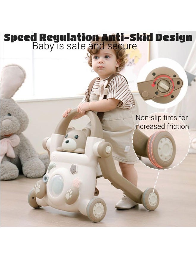 Berma Baby 5 In 1 Multi-Functional Baby Walker Sit-To-Stand Baby Walker With Music  - Image 3