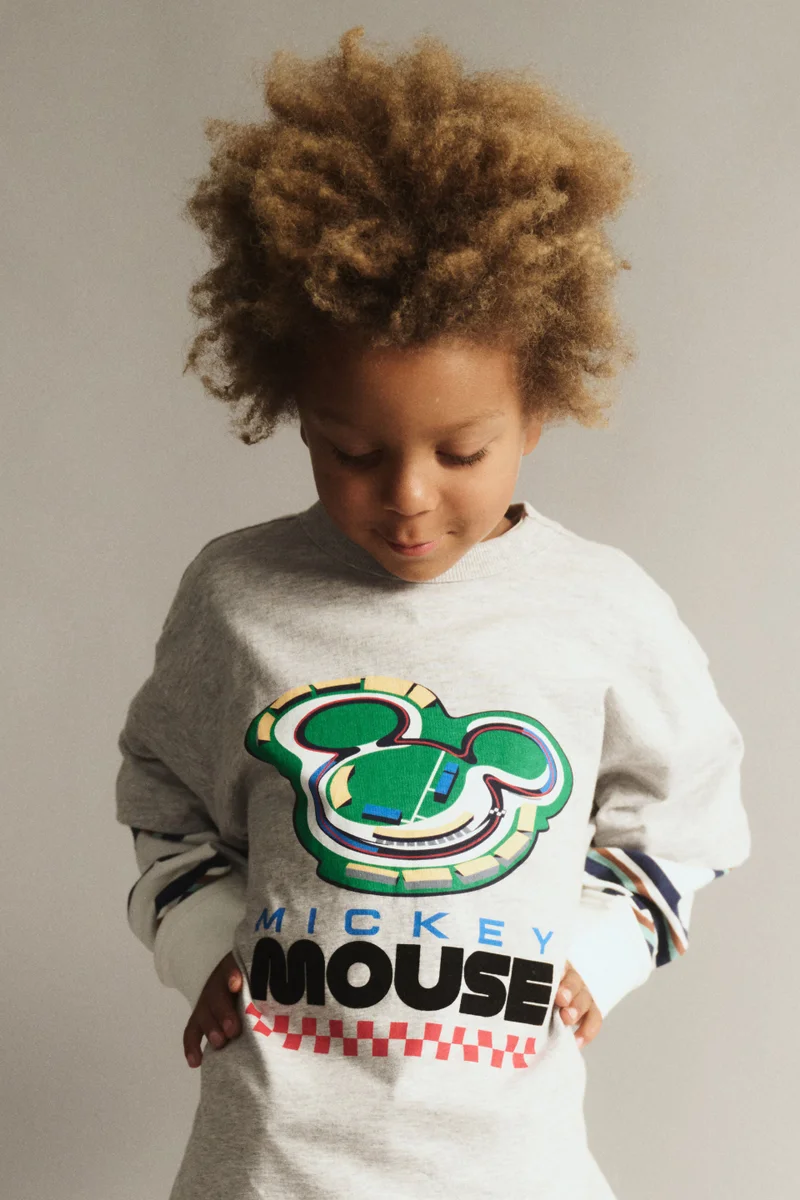 كوتون اون Mickey & Minnie Disney Drop Shoulder SS Tee