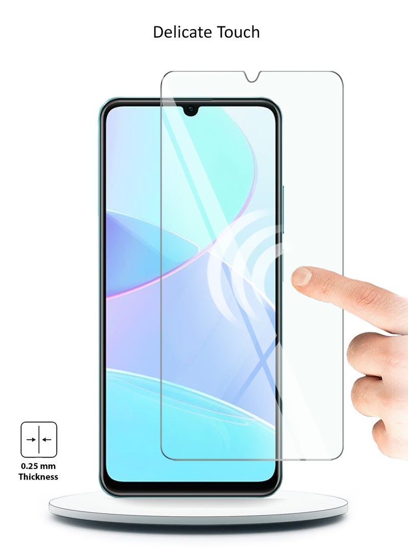 Wtech Realme C51 4G 2023 9H 2.5D Tempered Glass Screen Protector (MSG9CN) - Clear - Image 5