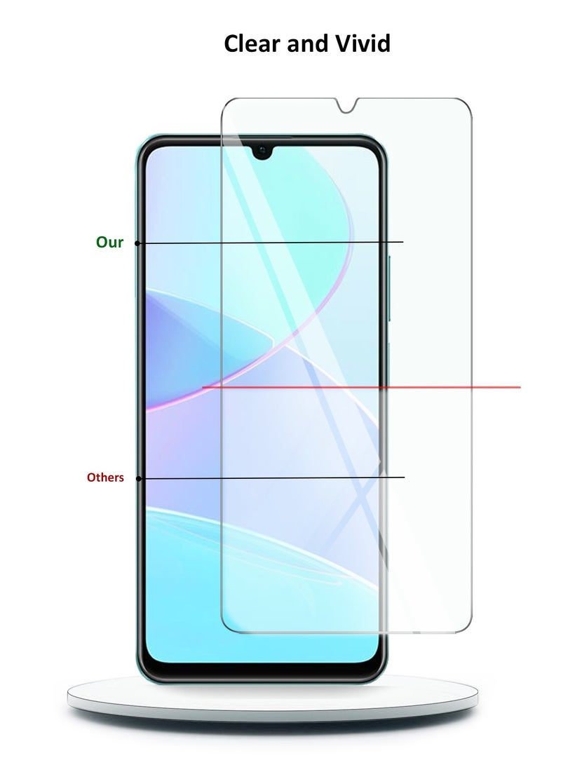 Wtech Realme C51 4G 2023 9H 2.5D Tempered Glass Screen Protector (MSG9CN) - Clear - Image 4