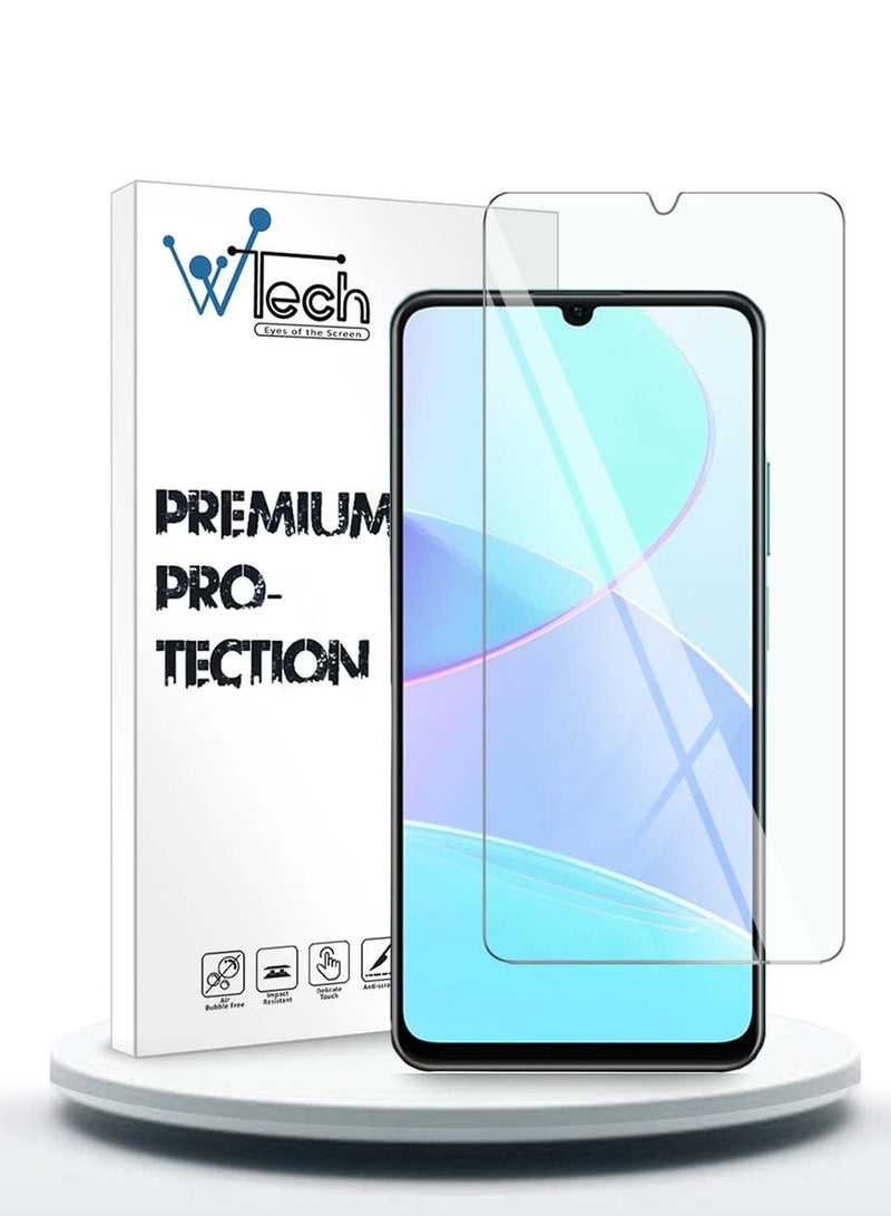 Wtech Realme C51 4G 2023 9H 2.5D Tempered Glass Screen Protector (MSG9CN) - Clear - Image 1