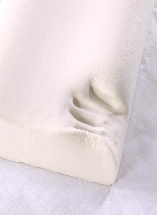 Pindia 1 Pc Standard Size Cervical Orthopedic Curve Memory Foam Neck Relief Sleeping Pillow - 53x32x10 cm - Image 5