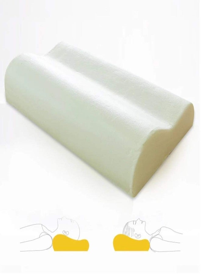 Pindia 1 Pc Standard Size Cervical Orthopedic Curve Memory Foam Neck Relief Sleeping Pillow - 53x32x10 cm - Image 3
