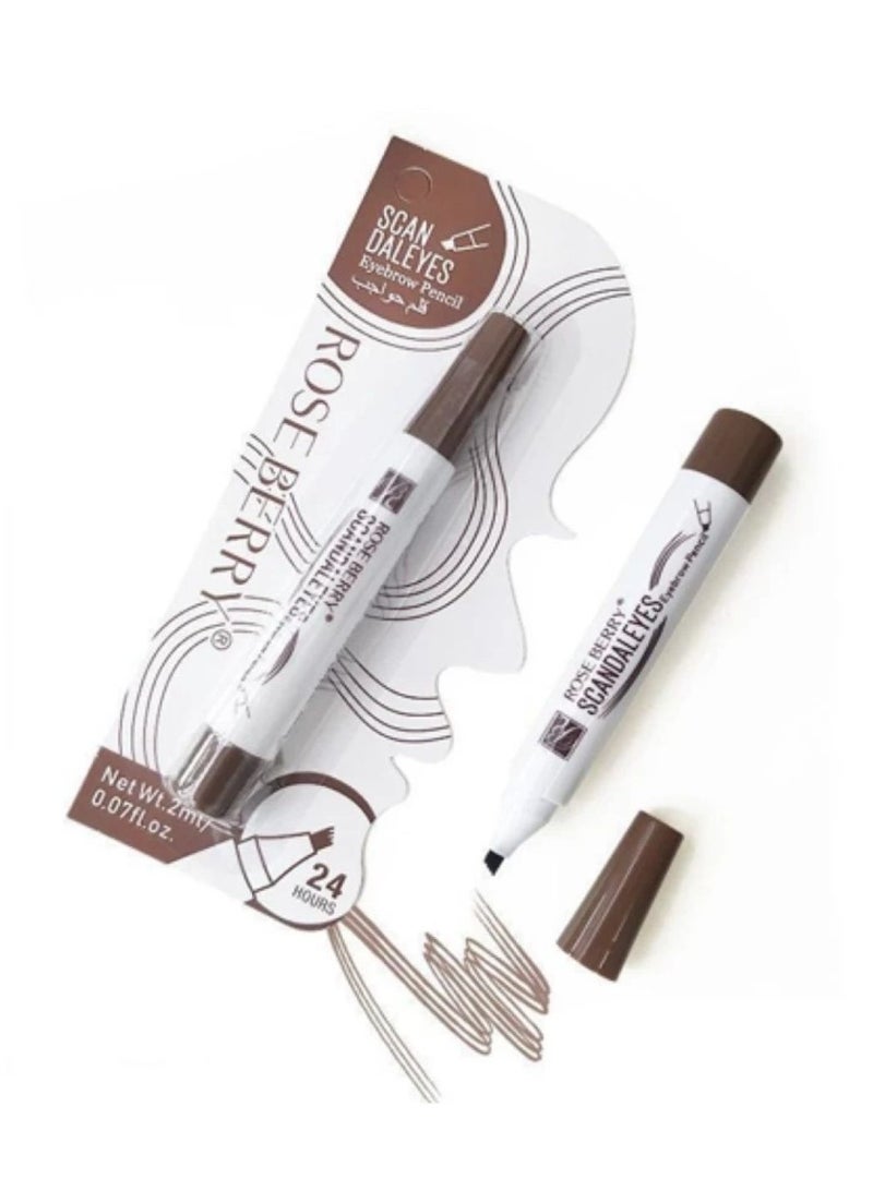 Scan Dalys Eyebrow Pencil Brown