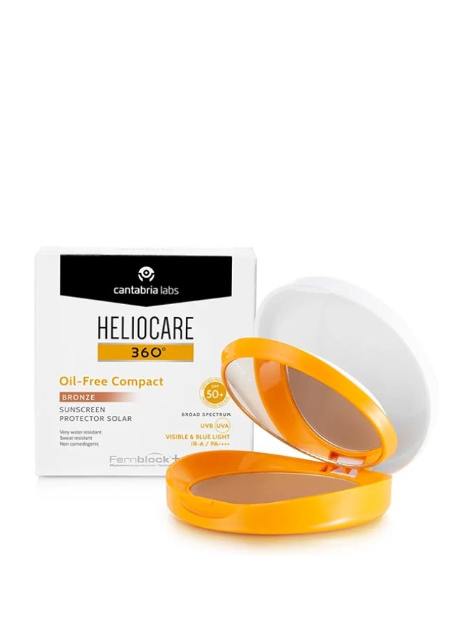 هيليوكير 360º لون مضغوط خالٍ من الزيوت بعامل حماية من الشمس 50+ لون برونزي 10 جم - Image 1