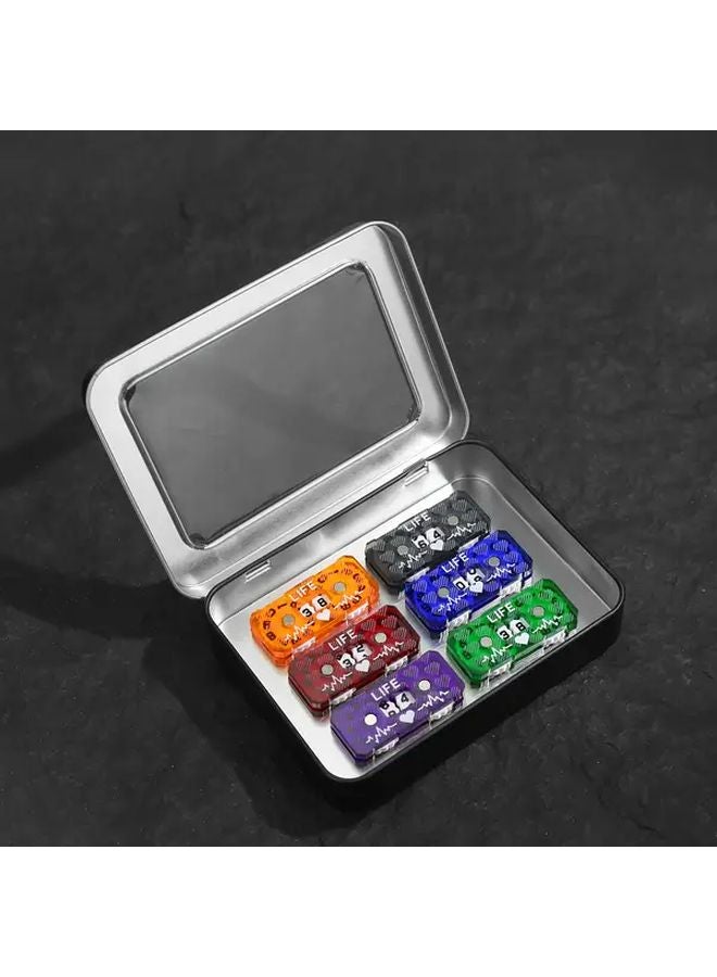 6 قطع عداد الحياة إم تي جي متعقب الصحة ملون B2 لإكسسوارات ألعاب السحر وD&D وألعاب الورق والألواح - Image 5