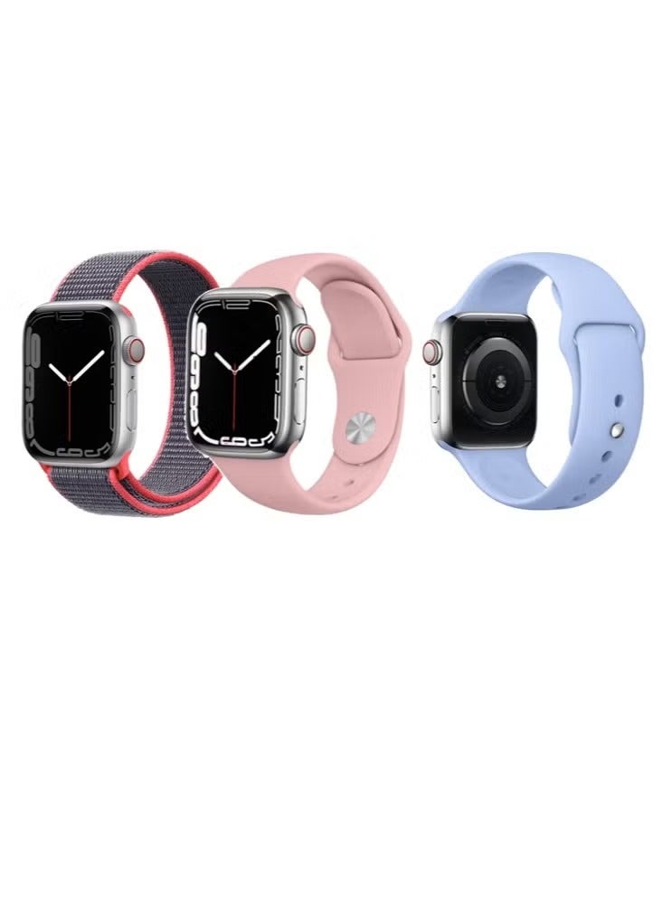 بيرفيي 3 قطعة حزام ساعة بديل لساعة أبل 49/45/44/42 مللي متر سلسلة 8/7/6/5/4/SE - Image 1